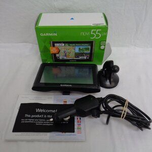Garmin Nuvi 55LM GPS with box, instructions, and bundle
